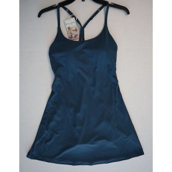 Halara Women Sz S Dark Turquoise Play It My Way Crisscross Backless Active Dress - Picture 1 of 6